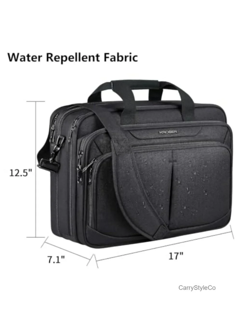 Expandable Laptop Briefcase 17.3